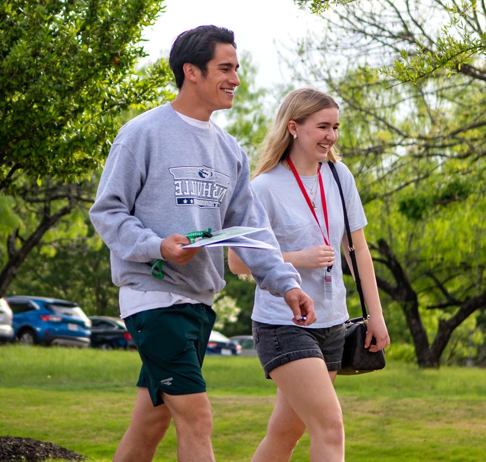 Prospective Students Meet at Tower